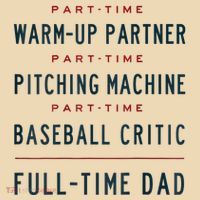Part Time Warm Up Partner Pitching Baseball Full Time Dad Tote Bag thumb 4