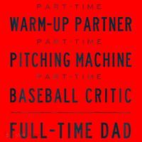 Part Time Warm Up Partner Pitching Baseball Full Time Dad Santa Hat thumb 1