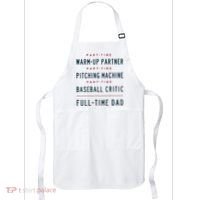 Part Time Warm Up Partner Pitching Baseball Full Time Dad Apron thumb 0