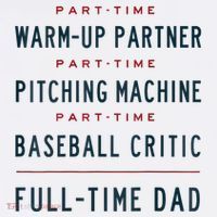 Part Time Warm Up Partner Pitching Baseball Full Time Dad Beanie thumb 2