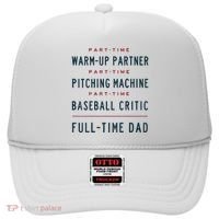 Part Time Warm Up Partner Pitching Baseball Full Time Dad Hat thumb 0