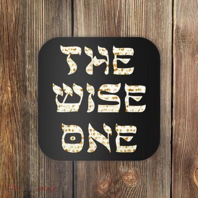 Passover The Wise One Funny Pesach Gift Coaster
