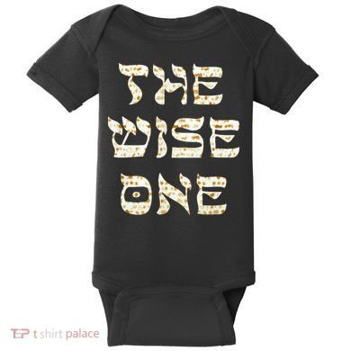 Passover The Wise One Funny Pesach Gift Baby Bodysuit