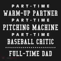 Part Time Warm Up Partner Pitching Baseball Full Time Dad Cute Gift Bucket Hat thumb 4