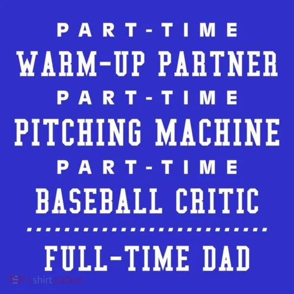 Part Time Warm Up Partner Pitching Baseball Full Time Dad Cute Gift Coaster