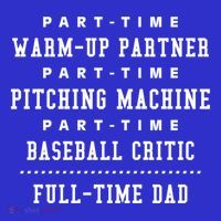 Part Time Warm Up Partner Pitching Baseball Full Time Dad Cute Gift Women's Tank Top thumb 5