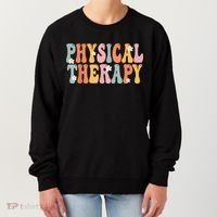 Physical Therapy Week Groovy Appreciation Day For Women Work Women's Sweatshirt thumb 0