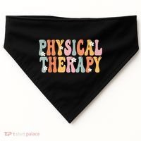 Physical Therapy Week Groovy Appreciation Day For Women Work USA-Made Doggie Bandana thumb 0