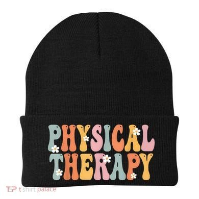 Physical Therapy Week Groovy Appreciation Day For Women Work Beanie