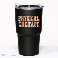 Physical Therapy Week Groovy Appreciation Day For Women Work Tumbler thumb 0