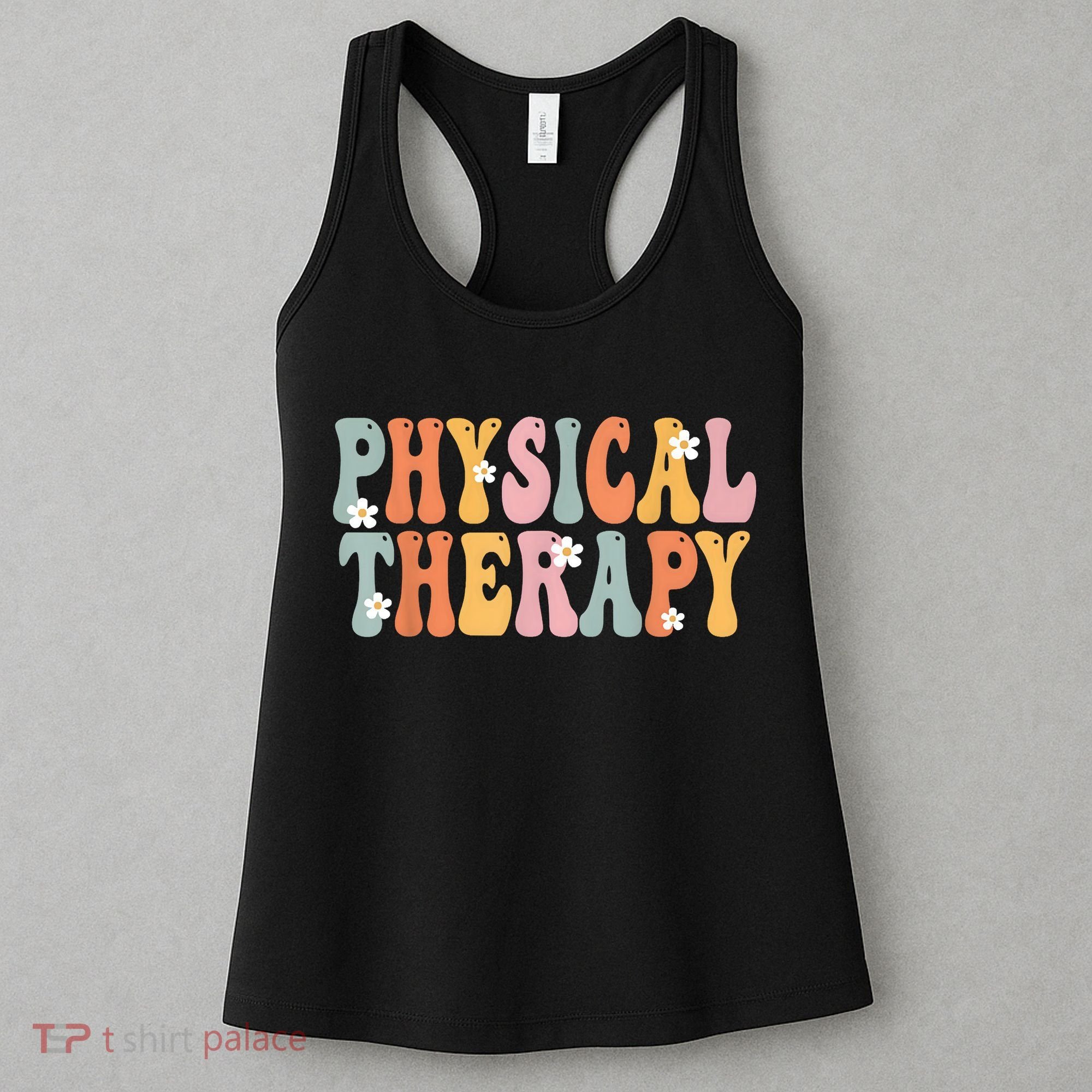 Physical Therapy Week Groovy Appreciation Day For Women Work Women's Tank Top