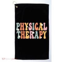 Physical Therapy Week Groovy Appreciation Day For Women Work Golf Towel thumb 0