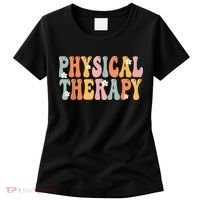 Physical Therapy Week Groovy Appreciation Day For Women Work Women's T-Shirt thumb 0