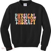 Physical Therapy Week Groovy Appreciation Day For Women Work Kids Sweatshirt thumb 0