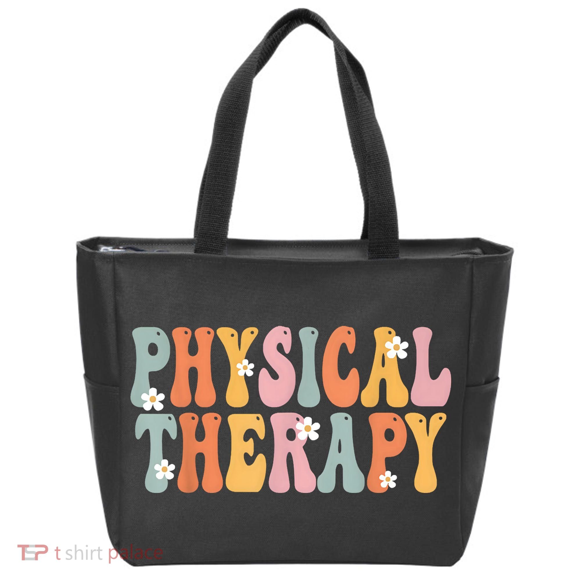 Physical Therapy Week Groovy Appreciation Day For Women Work Tote Bag
