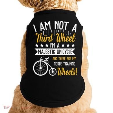 Professional Third Wheel Unicycle Dating Humor Sarcasm Gift Doggie Tank