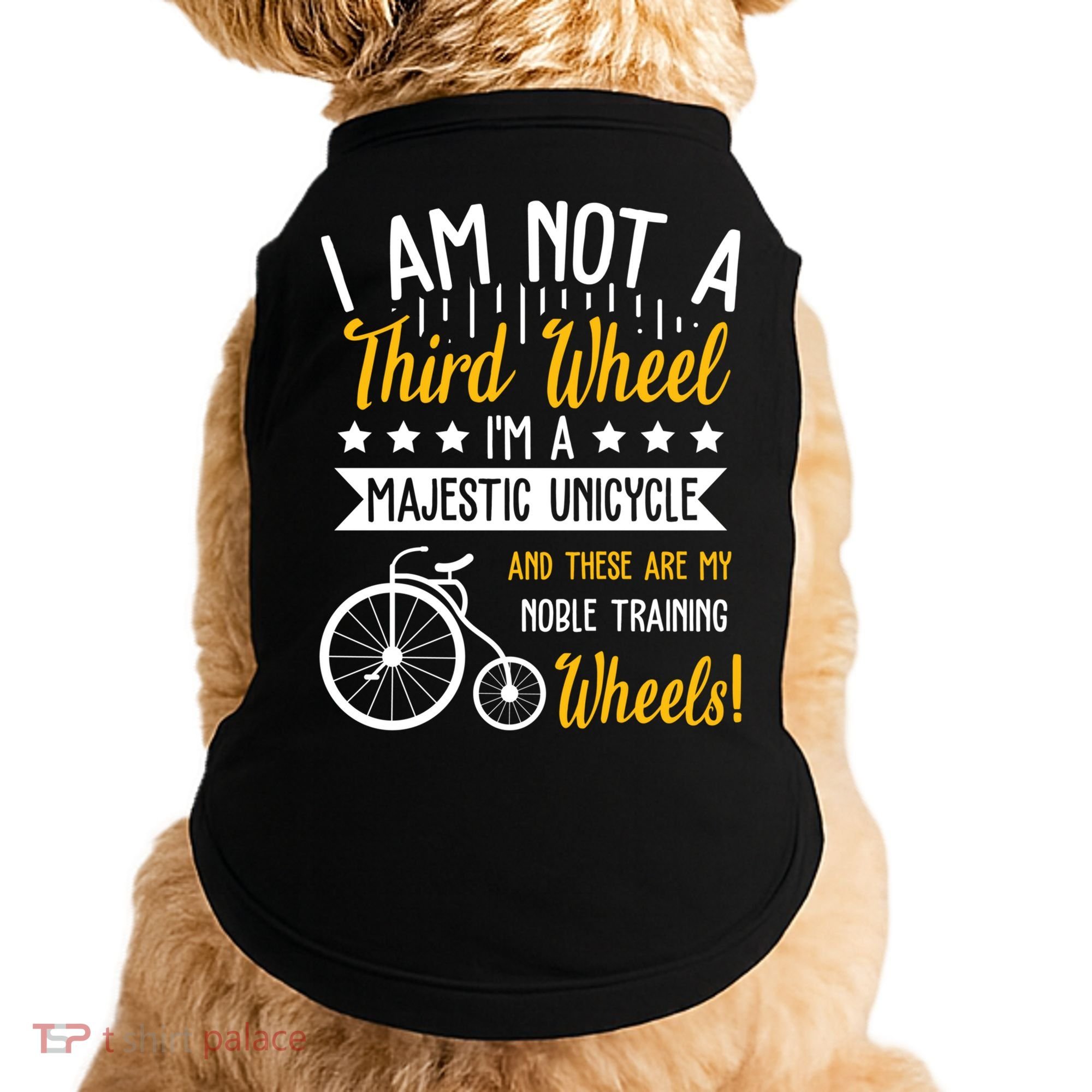 Professional Third Wheel Unicycle Dating Humor Sarcasm Gift Doggie Tank