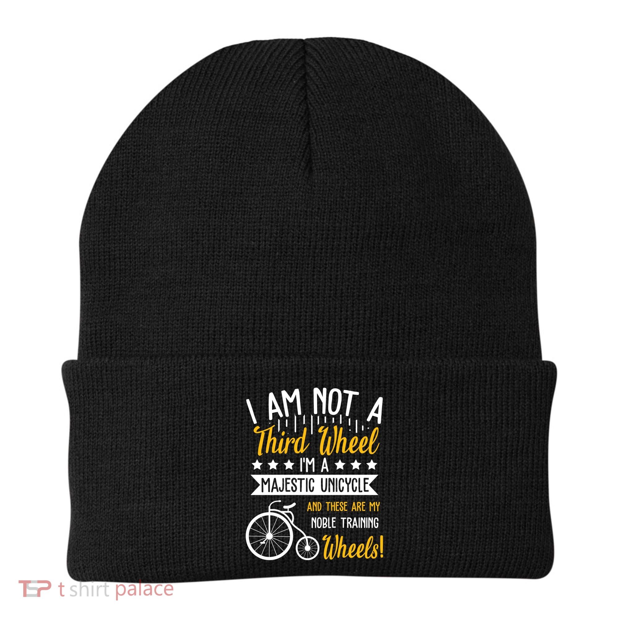 Professional Third Wheel Unicycle Dating Humor Sarcasm Gift Beanie