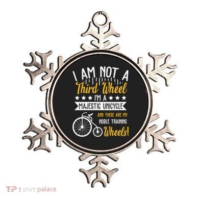 Professional Third Wheel Unicycle Dating Humor Sarcasm Gift Ornament
