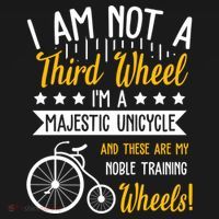 Professional Third Wheel Unicycle Dating Humor Sarcasm Gift Ornament thumb 1
