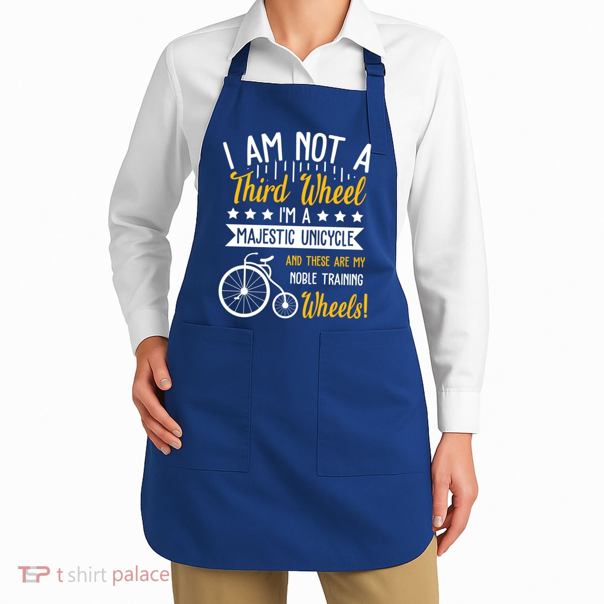 Professional Third Wheel Unicycle Dating Humor Sarcasm Gift Apron