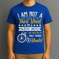 Professional Third Wheel Unicycle Dating Humor Sarcasm Gift T-Shirt thumb 3
