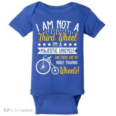 Professional Third Wheel Unicycle Dating Humor Sarcasm Gift Baby Bodysuit