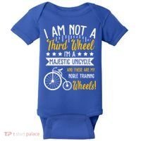 Professional Third Wheel Unicycle Dating Humor Sarcasm Gift Baby Bodysuit thumb 0
