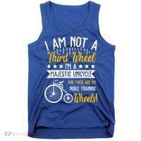 Professional Third Wheel Unicycle Dating Humor Sarcasm Gift Tank Top thumb 0