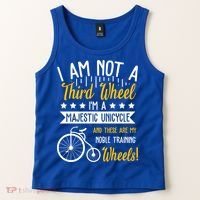 Professional Third Wheel Unicycle Dating Humor Sarcasm Gift Tank Top thumb 2