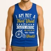 Professional Third Wheel Unicycle Dating Humor Sarcasm Gift Tank Top thumb 3