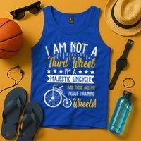 Professional Third Wheel Unicycle Dating Humor Sarcasm Gift Tank Top thumb 4