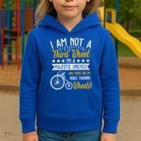 Professional Third Wheel Unicycle Dating Humor Sarcasm Gift Kids Hoodie thumb 3