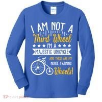 Professional Third Wheel Unicycle Dating Humor Sarcasm Gift Kids Long Sleeve Shirt thumb 0