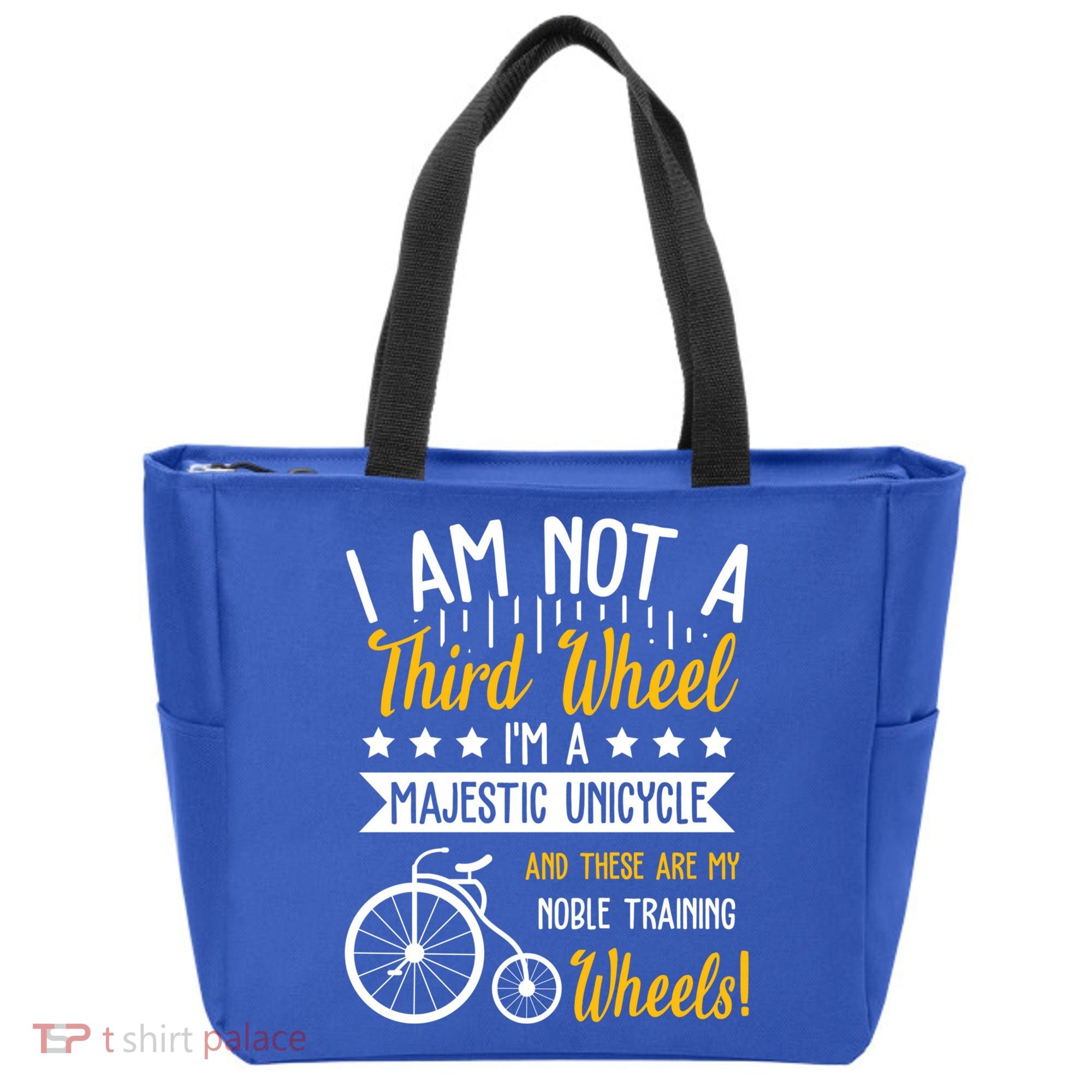 Professional Third Wheel Unicycle Dating Humor Sarcasm Gift Tote Bag
