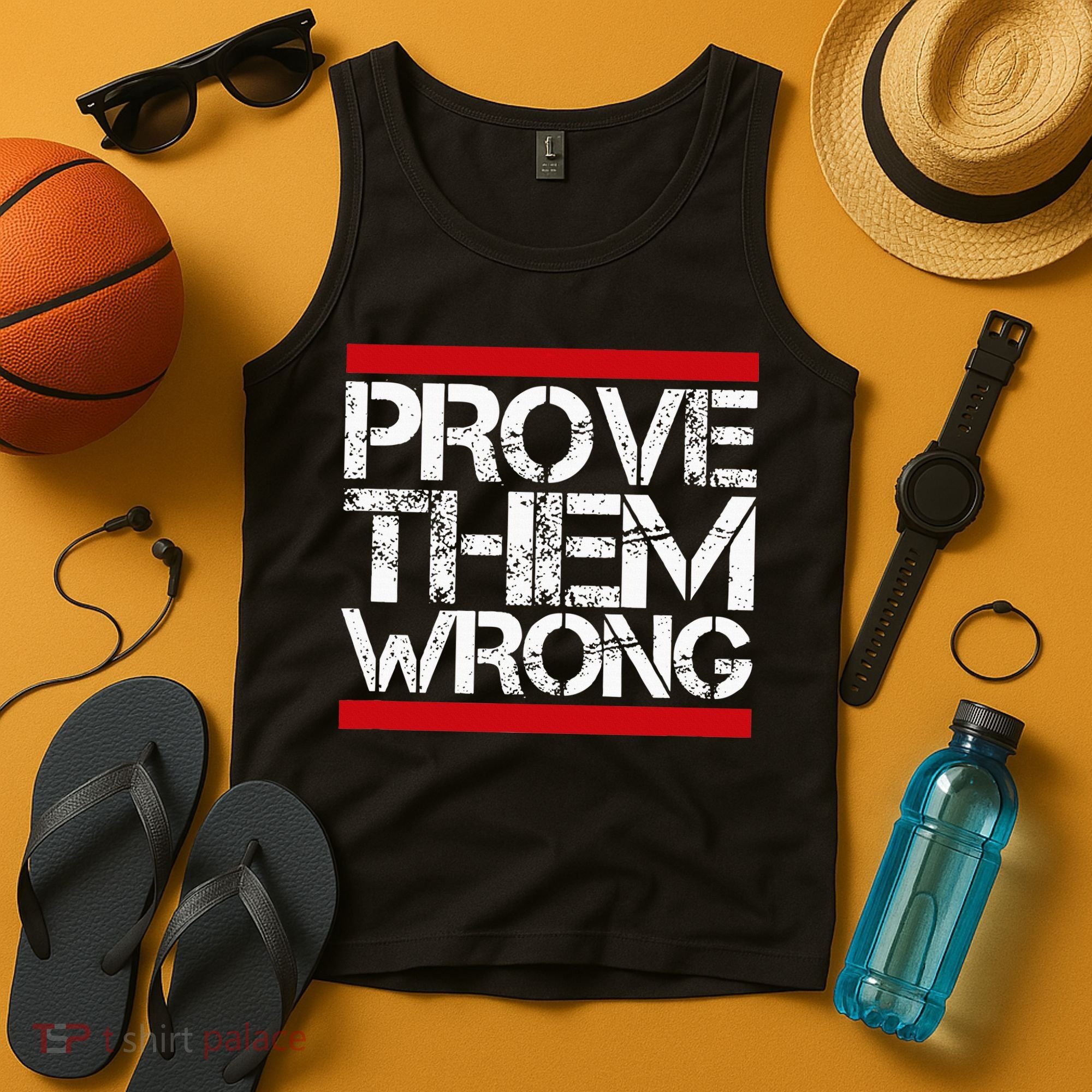 Prove Them Wrong Inspirational Saying Motivational Workout Tank Top