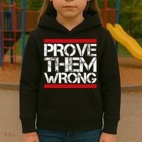 Prove Them Wrong Inspirational Saying Motivational Workout Kids Hoodie thumb 3