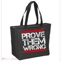 Prove Them Wrong Inspirational Saying Motivational Workout Tote Bag thumb 2