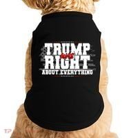 Patriotic Trump Was Right About Everything USA Flag Doggie Tank thumb 0