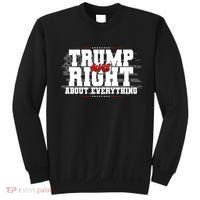 Patriotic Trump Was Right About Everything USA Flag Sweatshirt thumb 0