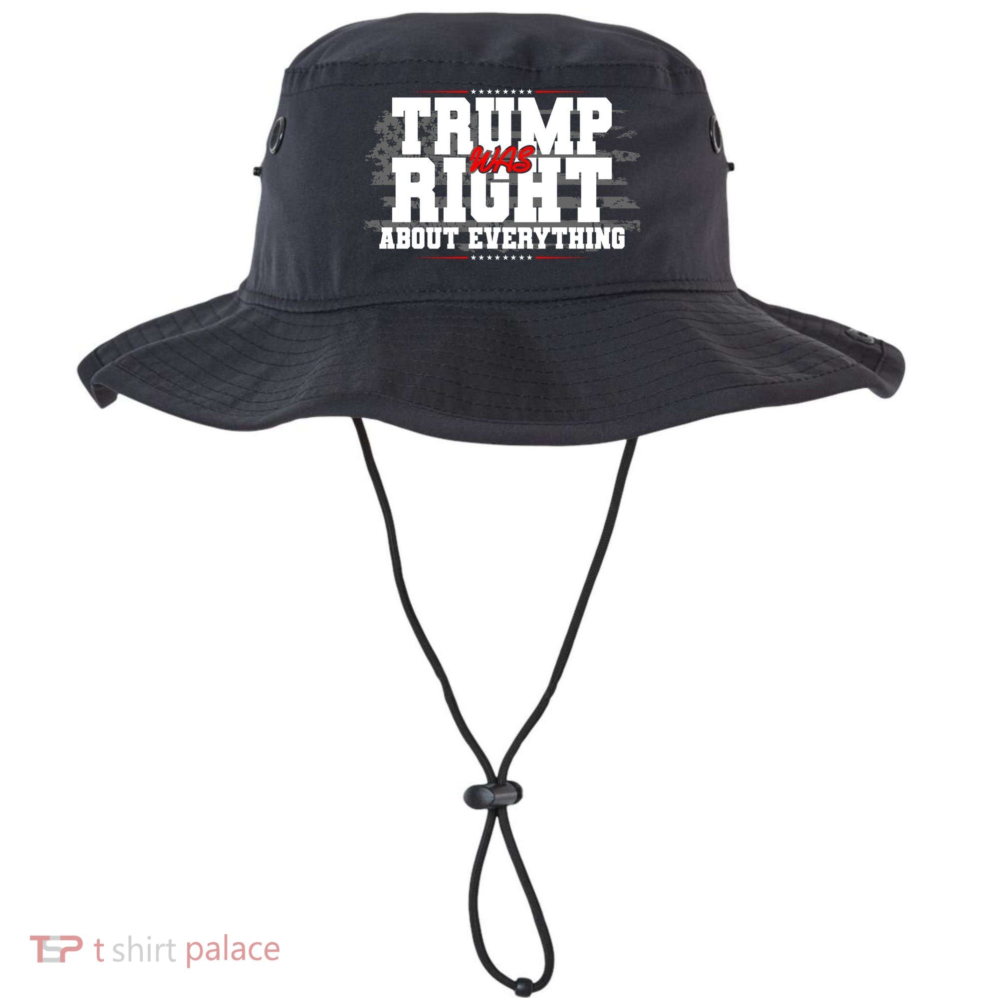 Patriotic Trump Was Right About Everything USA Flag Bucket Hat