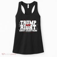 Patriotic Trump Was Right About Everything USA Flag Women's Tank Top thumb 0