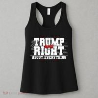 Patriotic Trump Was Right About Everything USA Flag Women's Tank Top thumb 3