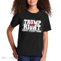 Patriotic Trump Was Right About Everything USA Flag Kids T-Shirt thumb 2
