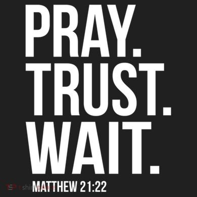 Pray Trust Wait Matthew 21:22 Scripture Christian Gift Port Authority Crush Ripstop Backpack