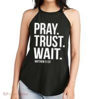 Pray Trust Wait Matthew 21:22 Scripture Christian Gift Women's Perfect Tri Rocker Tank thumb 2