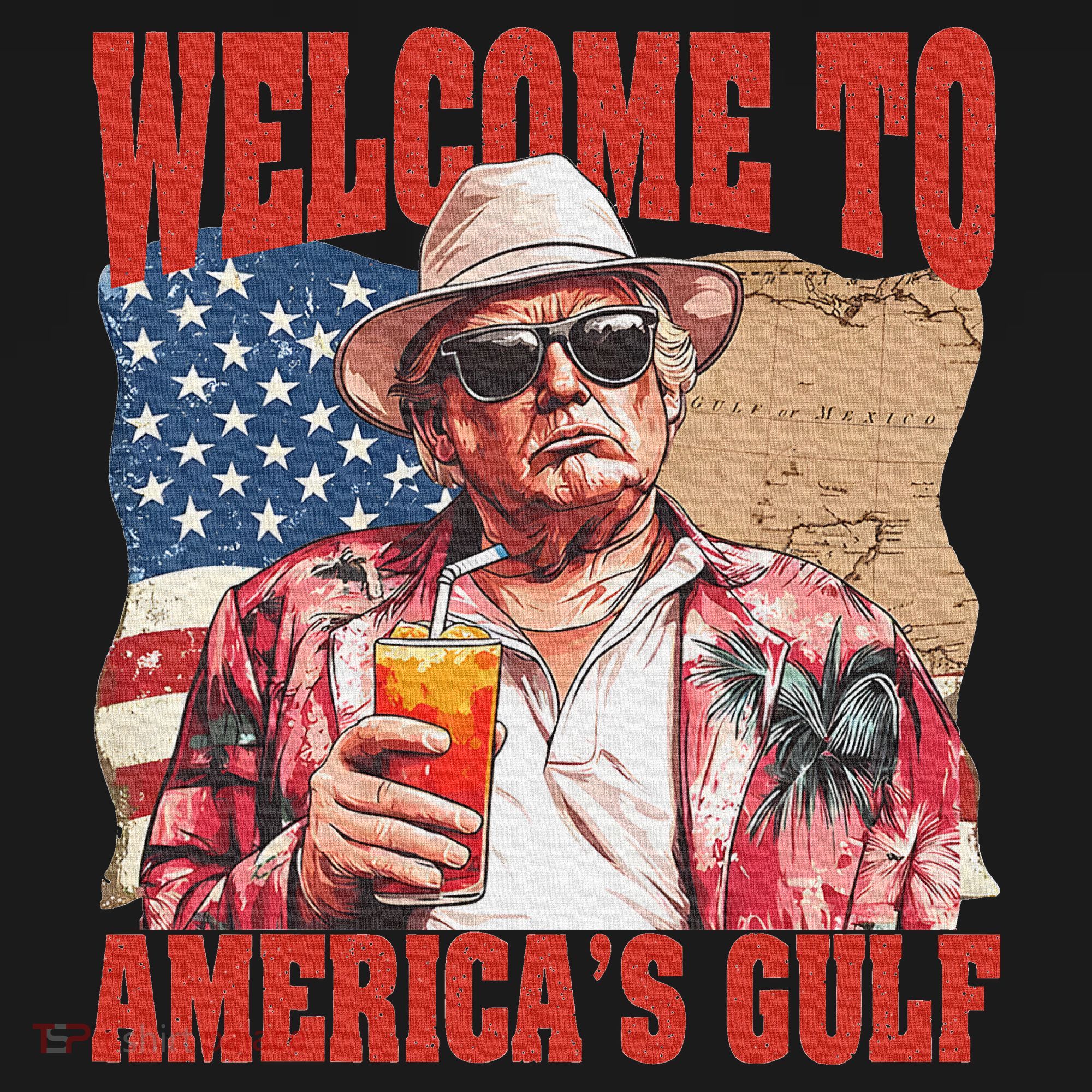 President Trump Welcome To AmericaS Gulf Mexico T-Shirt