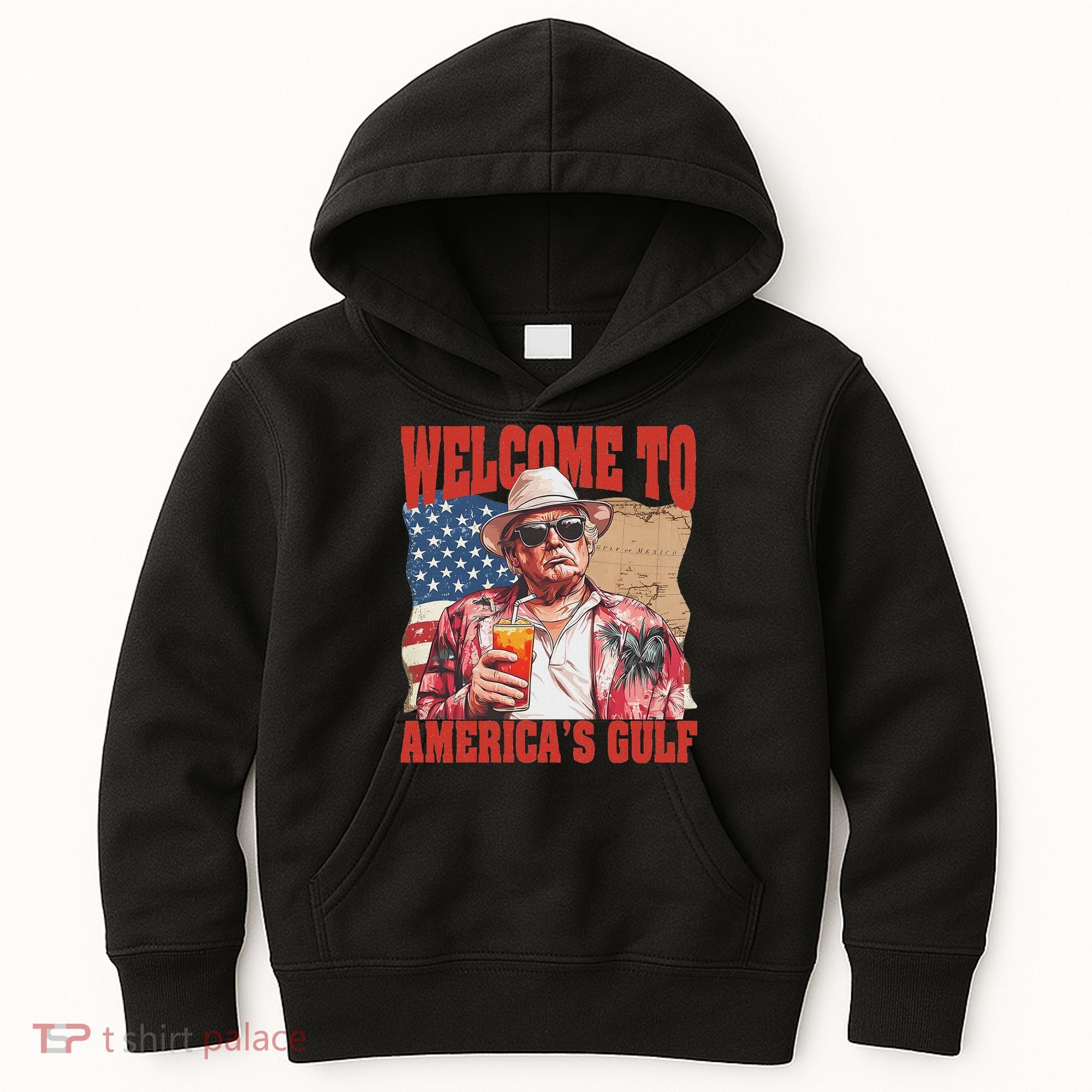President Trump Welcome To AmericaS Gulf Mexico Kids Hoodie
