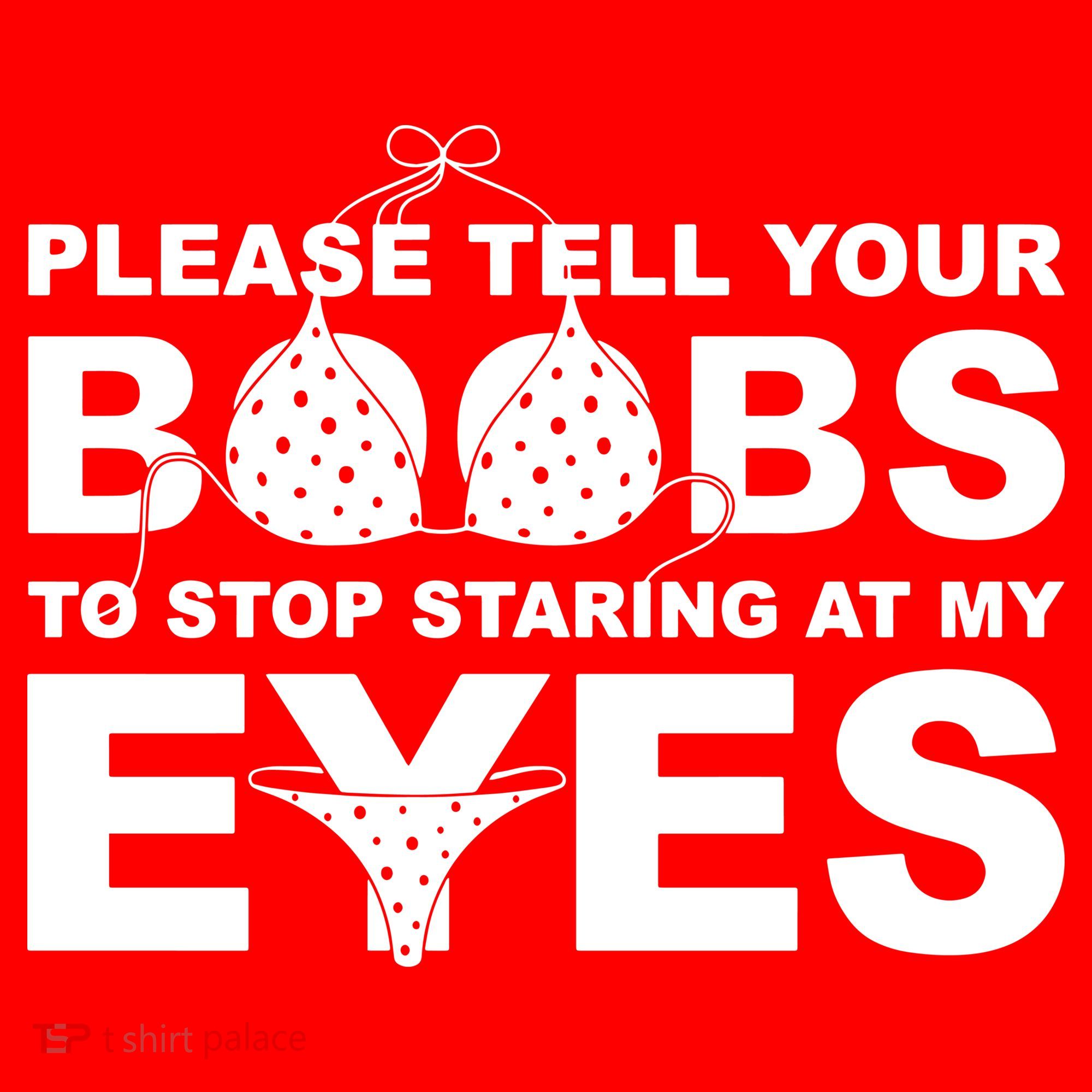 Please Tell Your Boobs To Stop Staring At My Eyes Santa Hat