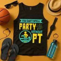 Physical Therapist You Cant Spell Party Without Pt Tank Top thumb 4